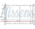 NISSENS Chladi� - chlazen� motoru NIS 61816, 61816