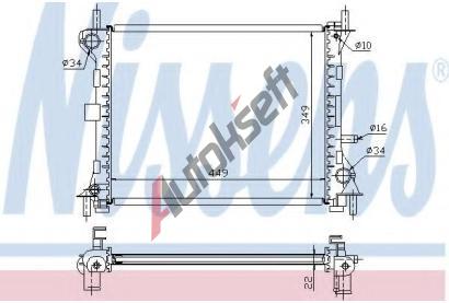 NISSENS Chladi vody NIS 62074A, 62074A