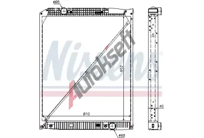 NISSENS Chladi vody NIS 62649A, 62649A