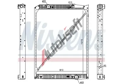 NISSENS Chladi - chlazen motoru NIS 62791A, 62791A