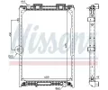 Chladi vody NISSENS ‐ NIS 62870A
