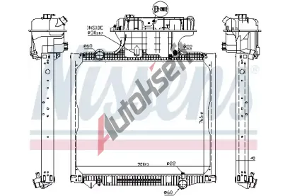 NISSENS Chladi vody NIS 62875, 62875
