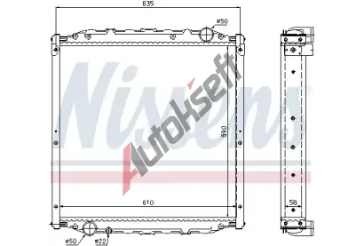 NISSENS Chladi - chlazen motoru NIS 62877A, 62877A