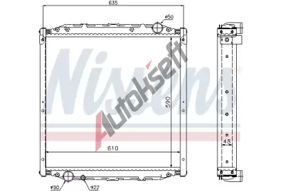 NISSENS Chladi - chlazen motoru NIS 62880A, 62880A