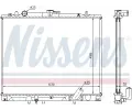 NISSENS Chladi vody NIS 62895A, 62895A