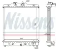 NISSENS Chladi vody NIS 63310A, 63310A