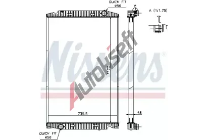 NISSENS Chladi - chlazen motoru NIS 63329A, 63329A