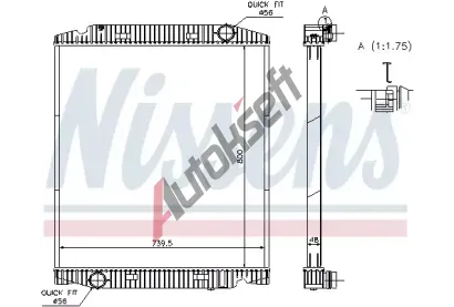 NISSENS Chladi - chlazen motoru NIS 63330A, 63330A