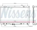 NISSENS Chladič vody NIS 64633, 64633