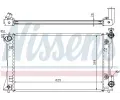 NISSENS Chladi vody NIS 64668A, 64668A