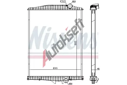 NISSENS Chladi vody NIS 654630, 654630