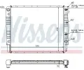 NISSENS Chladi vody NIS 65542A, 65542A