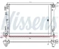 NISSENS Chladič vody NIS 666232, 666232