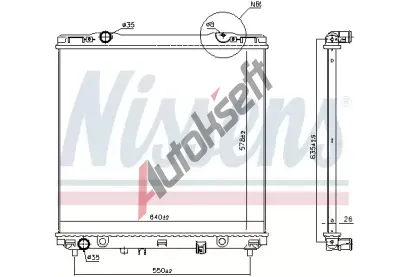 NISSENS Chladi vody NIS 66773, 66773