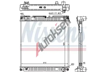 NISSENS Chladi vody NIS 67224A, 67224A