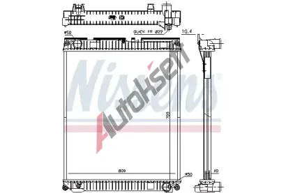 NISSENS Chladi� vody NIS 67227, 67227