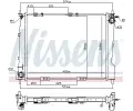NISSENS Chladi vody NIS 67284, 67284