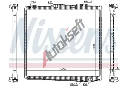 NISSENS Chladi vody NIS 67290, 67290
