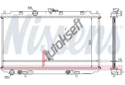 NISSENS Chladi vody NIS 67347A, 67347A