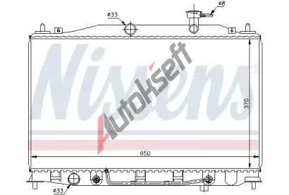 NISSENS Chladi vody NIS 67503, 67503