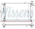 NISSENS Chladič vody NIS 675035, 675035