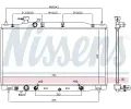 NISSENS Chladi vody NIS 681405, 681405