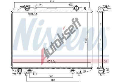 NISSENS Chladi vody NIS 68535, 68535