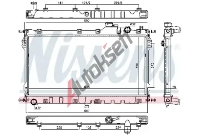 NISSENS Chladi vody NIS 68559, 68559