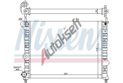 NISSENS Chladi vody NIS 68800, 68800