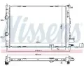 NISSENS Chladi vody NIS 68811, 68811
