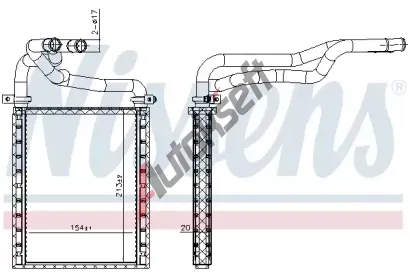 NISSENS Vmnk tepla vnitnho vytpn NIS 707191, 707191