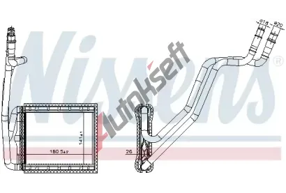 NISSENS Vmnk tepla vnitnho vytpn NIS 707226, 707226
