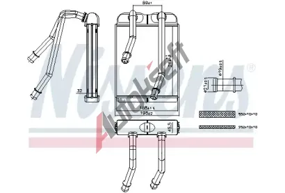 NISSENS Vmnk tepla vnitnho vytpn NIS 707227, 707227