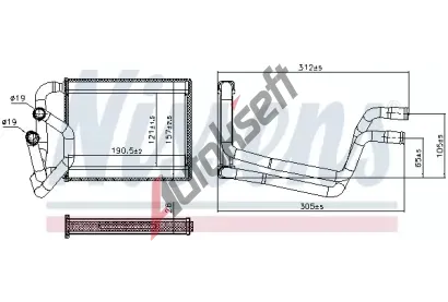NISSENS Vmnk tepla vnitnho vytpn NIS 707245, 707245