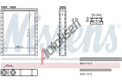 NISSENS Vmnk tepla vnitnho vytpn NIS 707286, 707286