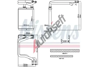 NISSENS Vmnk tepla vnitnho vytpn NIS 707291, 707291