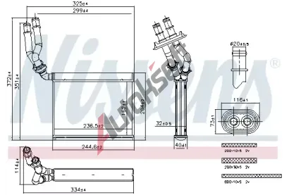 NISSENS Vmnk tepla vnitnho vytpn NIS 707299, 707299