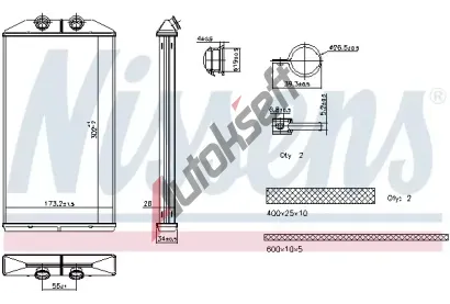 NISSENS Vmnk tepla vnitnho vytpn NIS 707314, 707314