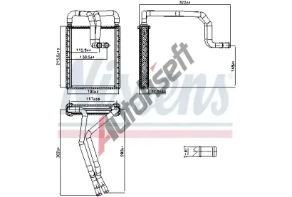 NISSENS Vmnk tepla vnitnho vytpn NIS 707326, 707326