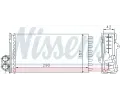 NISSENS Výměník tepla - vnitřní vytápění NIS 73356, 73356