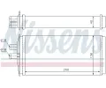 NISSENS Výměník tepla - vnitřní vytápění NIS 73655, 73655