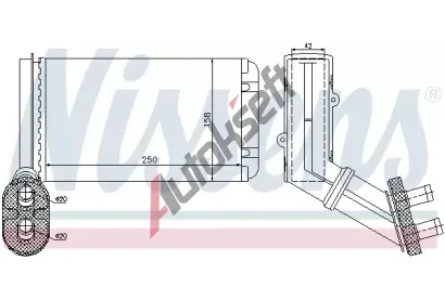NISSENS Vmnk tepla vnitnho vytpn NIS 73972, 73972