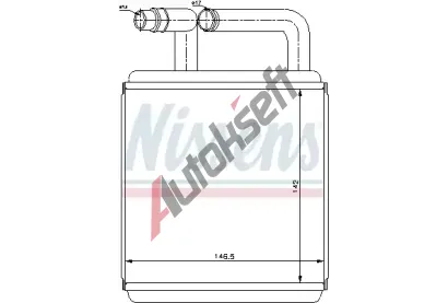 NISSENS Vmnk tepla vnitnho vytpn NIS 77618, 77618