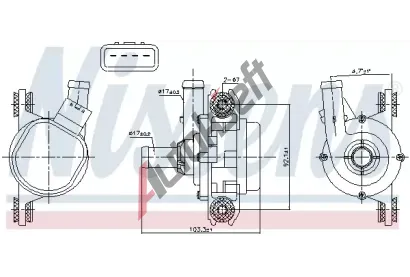 NISSENS Vodní čerpadlo, chlazení motoru NIS 831388, 831388  NISSENS Vodní čerpadlo, chlazení motoru NIS 831388, 831388