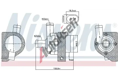 NISSENS Vodn erpadlo, chlazen motoru ** FIRST FIT ** NIS 832109, 832109