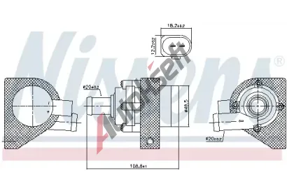 NISSENS Doplovac vodn erpadlo (okruh chladic vody) ** FIRST FIT ** NIS 832110, 832110
