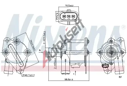 NISSENS Vodn erpadlo, chlazen motoru NIS 832116, 832116