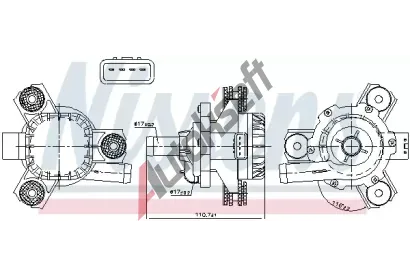 NISSENS Dopl�ovac� vodn� �erpadlo (okruh chladic� vody) NIS 832171, 832171