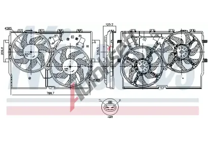 NISSENS Vtrk chlazen motoru NIS 850001, 850001