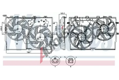 NISSENS Vtrk chlazen motoru NIS 850002, 850002